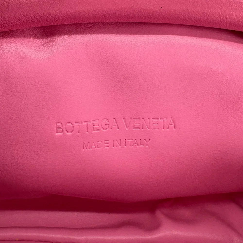 Bottega Veneta The Pouch Mini Intrecciato Leather Crossbody Clutch Pink